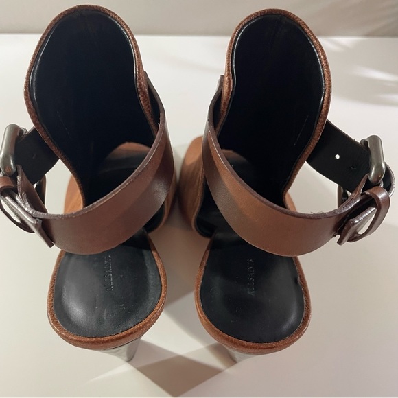 All Saints Open Toe High Heel Sandals Booties Size 10 - Picture 8 of 12